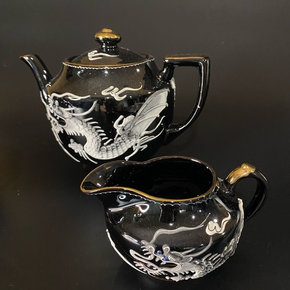 Vintage Japanese tea set of three - Picture 4 of 14